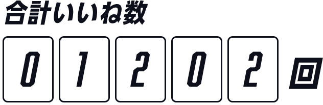 合計いいね数○○○○回